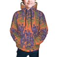 thumbnail image 2 of Bingfone Lavender Flowers Pattern Youth Classic Hoodies Soft Hooded Pullover Sweatshirts for Girls and Boys, 2 of 6