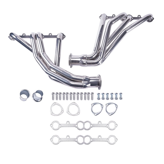 Ceramic Coated Long Tube Exhaust Headers for 1966-1991 Chevy GMC Pickup Truck SUV Jimmy with Small Block V8 Engines