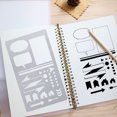 thumbnail image 4 of VONKY 4PCS/Set Letter Craft Stencil Kit Transparent Addressing Guide Templates Rulers Diary Handwriting Envelope Multi-use, 4 of 7
