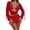 c002Red, variant on Women's 4 Piece Swimsuit Halter Triangle Bikini Set with Sheer Mesh Cover Ups Beachwear Fashion White M