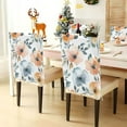 thumbnail image 3 of Decorative Chair Back Cover One Size x2 Chair Cover Dining Chair Slipcovers Chair Back Decoration Festival Chair Decoration Orange Flower Oil Painting, 3 of 6