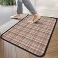 thumbnail image 4 of Beige Brown and Red Checkered Pattern Door Rugs,Washable Non Slip Door Mats Indoor,Decorative Door Mats,Entry Mat Indoor for Entrance,Bedroom,Kitchen,Bathroom,30"x17", 4 of 6