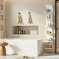 thumbnail image 6 of 7 Tier Wall Mounted Shelf Unit White Floating Shelves with LED Lights Lack Wall Shelf for Home Decor Organizer Display, 6 of 10