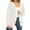 Off White, variant on Women's 100% Cotton Cardigan Sweater, Oversized Long Sleeve Knit Button Front Cardigan with Pockets