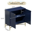 thumbnail image 2 of Boyel Living Sideboard Buffet Cabinet with Doors & Shelves, Modern Accent Cabinet Kitchen Storage Cabinet, Blue Storage Credenza for Entryway Living Room, 2 of 10
