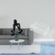 thumbnail image 2 of Figura decorativa moderna de colección, escultura abstracta, ideal para la sala de estar, estantería, decoración del hogar o escritorio., 2 of 8
