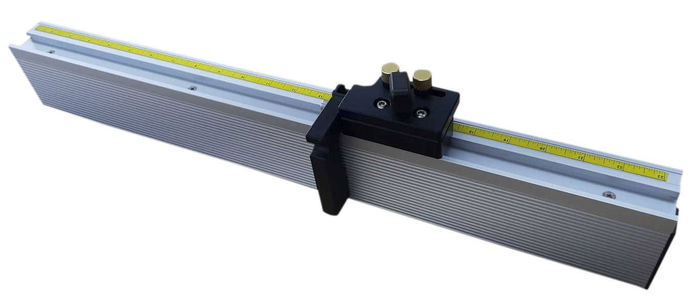 Viking Mountain Tool Works 31.5 inch Miter Gauge Fence with precision stop and scale for Table Saw Band Saw Router table