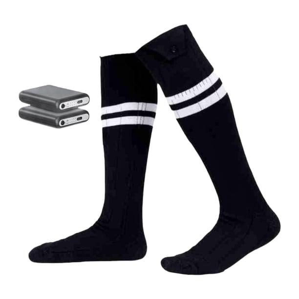 Calcetines térmicos eléctricos Zulema para caza y senderismo al aire libre color negro