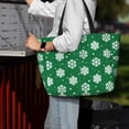 thumbnail image 4 of Wukai Snowflake Print Zipper Bag,large Beach Tote Bag,Waterproof Sandproof Bag,Grocery and Picnic Tote Travel Bag, 4 of 5