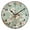 Black, variant on 9.84in Birds and Flowers PVC Canvas Wall and Table Clock with Canvas Texture, Black or Gold Hands