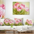 thumbnail image 4 of Designart Bunch of Tulips Oil Painting - Floral Throw Pillow - 12x20, 4 of 5