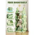 thumbnail image 5 of KORIMEFA 4 Tier Rotating Bookshelf Tower For Kids, 360° Display Christmas Tree Rotating Bookshelf, Small Bookcase for Small Spaces, Kids Tree Book Shelf for Kids Rooms, Classroom, Nursery, 5 of 8