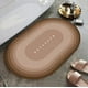 thumbnail image 5 of Tapete absorbente de diatomita para baño | Alfombra de baño de goma blanda de secado rápido | Alfombra antideslizante y resistente al agua para ducha, inodoro | Fácil de limpiar, duradero, gris, 5 of 7
