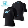 thumbnail image 1 of Body Glove Women's Basic Fitted Short Sleeve Rash Guard Tops Black Large, 1 of 6