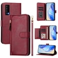 thumbnail image 2 of TCL STYLUS 5G Case ,Zipper Handbag Wallet Leather Cover with Crossbody Detachable Lanyard Strap, 2 of 5