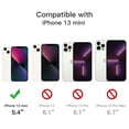 thumbnail image 4 of JETech 3 in 1 Case for iPhone 13 Mini 5.4-Inch, with 2-Pack Screen Protector and 2-Pack Camera Lens Protector, Full Coverage Tempered Glass Film, Shockproof Bumper Phone Cover (Black), 4 of 7