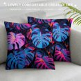 thumbnail image 3 of Acheng Palm Leaves with Lush Branches and Leaves Tropical Jungle Palm Leaves Plush Pillowcase White, 3 of 5