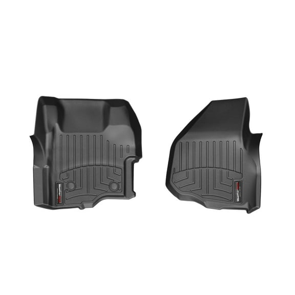 WeatherTech Custom Fit FloorLiners compatible with 2012-2012 Ford Super Duty - 1st Row (Driver & Passenger), Black