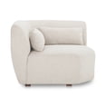 thumbnail image 2 of Moe's Home Collection Amelia Corner Chair Warm White Fabric Corner Chairs, 2 of 5