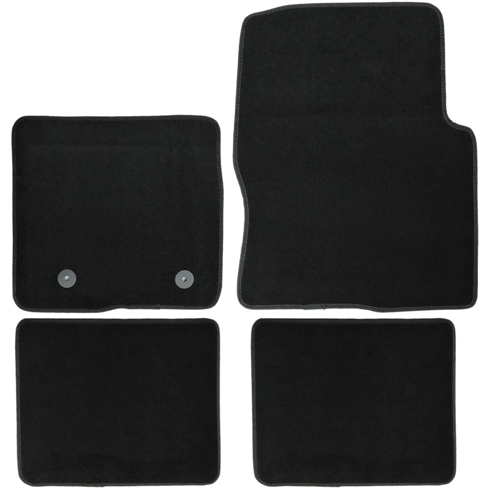 UAA Customfit Black Carpet Truck Floor Mats Set for Ford F150 2012