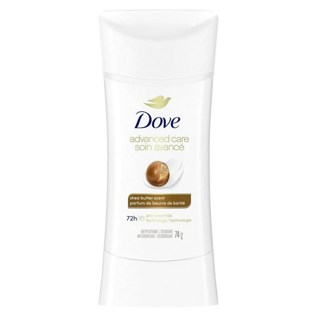 Dove Advanced Care Antiperspirant Deodorant for Women Shea Butter Scent with Pro-Ceramide Technology for Soft, Resilient Skin