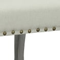 thumbnail image 6 of Nancy Victorian Nail Head Accented Light Beige Fabric Accent Dining Chair, Set of 2, 6 of 7