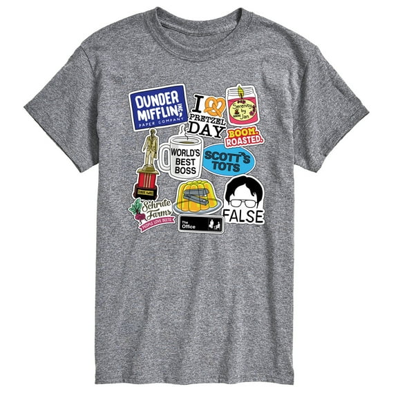 The Office - The Office Stickers - Men's Short Sleeve Graphic T-Shirt