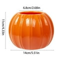 thumbnail image 2 of VGFVFSKGA Pumpkin Flower Pot Ceramic Pumpkin Flower Vase 4 x 5 Inch Solid Color Pumpkin Planters Outdoor Ceramic Pumpkin Vase Decor for Home, Office, Coffee Table Pumpkin Flowerpot Flower Pumpkin, 2 of 5