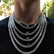 thumbnail image 3 of Collar de tenis de circonita popular, joyería para mujeres, accesorios de hip hop para hombres, collar de nicho, 3 of 5