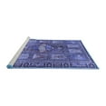thumbnail image 2 of Ahgly Company Machine Washable Indoor Rectangle Animal Blue Traditional Area Rugs, 4' x 6', 2 of 4