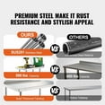 thumbnail image 5 of Stainless Steel Work Table 24x15x40 Inch, Commercial Prep Table with Casters, 5 of 7