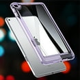thumbnail image 2 of Hybrid Back Case for iPad mini 5/mini 4,Slim&Light, - Ultra Slim Clear Transparent Rugged Back Cover with Shockproof Resistant Flexible Soft Transparent TPU Bumper,Lightpurple, 2 of 7