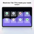 thumbnail image 5 of Blackview 10 inch Tablet 6GB/128GB 1920x1200 Android Tablets 5G Wifi Tablet Computer, Tab 7 Pro Gray, 5 of 7