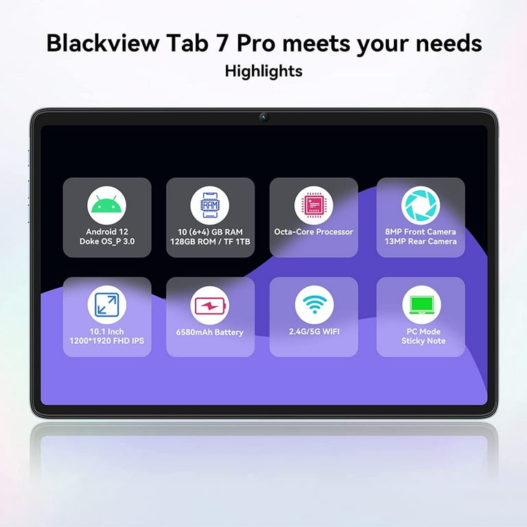 Tablets Blackview Tab 7 Pro 10 inch Tablet 6GB RAM 128GB ROM
