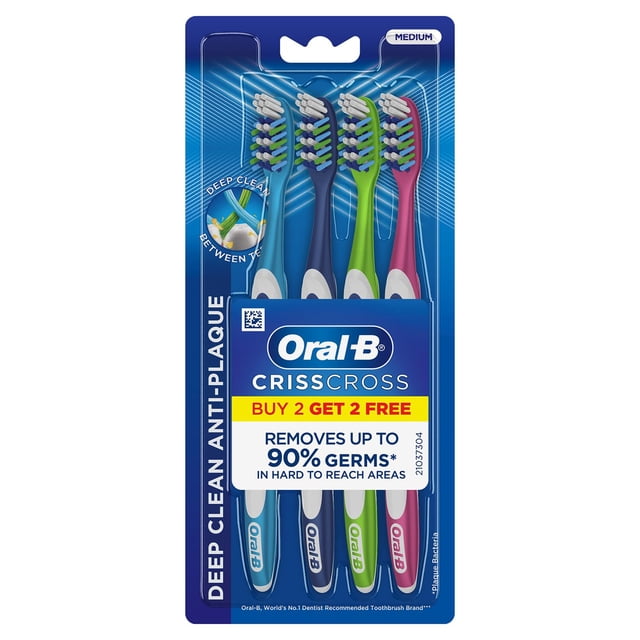 Cepillo de dientes Oral-B Pro Health eliminación de placa paquete de 4