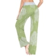 thumbnail image 6 of Comfy Casual Women's Pajama Pants Print Wide Leg Peony Flower Line Art Pattern, 6 of 6