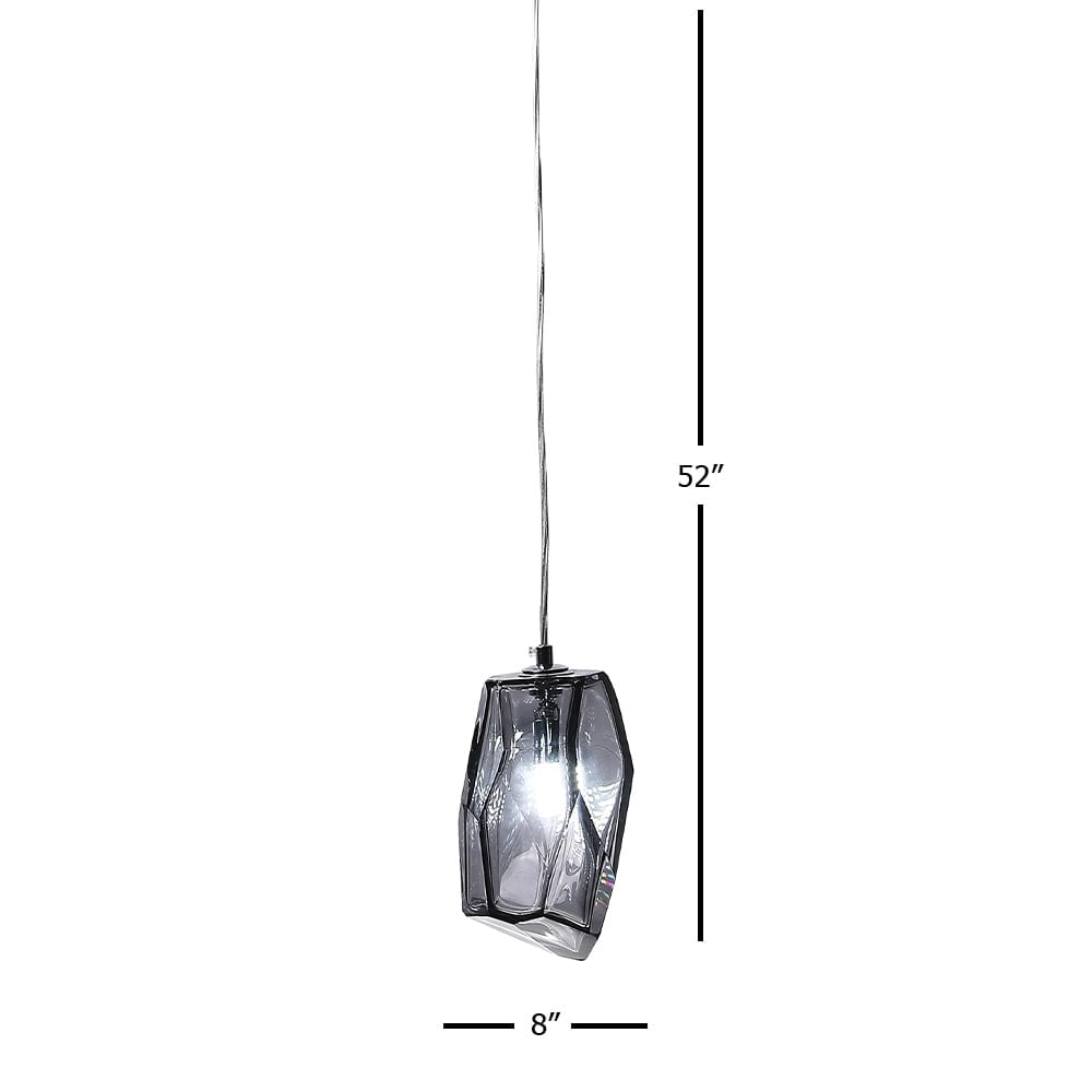 Dale Tiffany 1 Polished Cage Pendant Lights withShades Crystal Glass