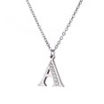 thumbnail image 1 of Características del collar de estilo europeo y estadounidense de la joyería de letras de moda prominente tridimensional collar de pareja universal para hombres y mujeres, 1 of 6