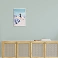 thumbnail image 2 of Stupell Industries Woman Enjoying Beach Shore Umbrellas Coastal Scene Graphic Art Unframed Art Print Wall Art, Design by Amelia Noyes, 2 of 5