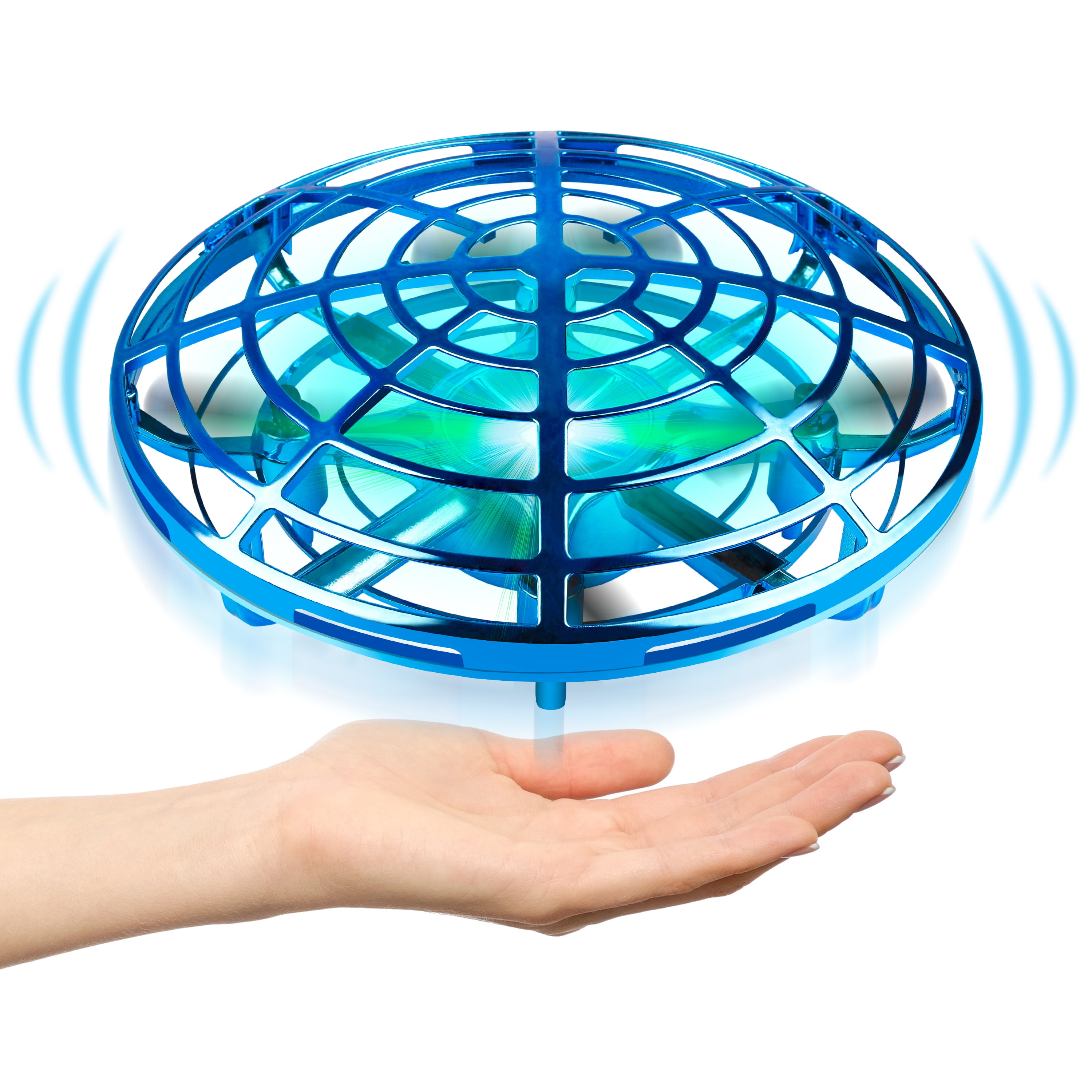 Mini UFO Drone for Kids: Hand Operated Flying Fidget Spinner with