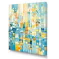 thumbnail image 2 of Designart "Bold Stripes In Contemporary Bluebell I" Abstract Painting Canvas Wall Art, 2 of 7