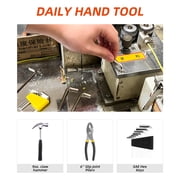 DIFFLIFE 40-Piece Tool Set - General Household Hand Tool Kit with Plastic Toolbox Storage Case