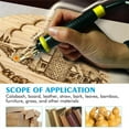 thumbnail image 4 of CJC Wood Burning Kit Professional Digital Adjustable Wood Leather Pyrography Machine Kit Wood Burner Tool Including 20 Wire Tips, 4 of 11