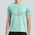 thumbnail image 2 of JFOPQVSM Men's Quick Drying Crew Neck Short Sleeved T Shirt Casual Sports Breathable Top, 2 of 7