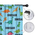 thumbnail image 4 of Blackout Kids Curtains,Blue Cartoon Dinosaurs Repeating Pattern Childrens Insulated Curtains Set Of 2,Bedroom Essentials,Toddler Room Decor 52"x84", 4 of 5