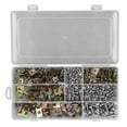 thumbnail image 2 of 480pcs U Shaped Reed Nut Clip Galvanized Professional Reed Nut with Crossed Pad Screws for Motorcycle Car, 2 of 14