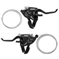 thumbnail image 1 of 2pcs Bicycle Speed Shifter Brake Shifter with Cable 21 Speed MTB Mountain Bike Shifter Set Bike Brake Levers Cycling Handlebar Short Brake Clutch Lever, 1 of 7