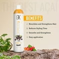 thumbnail image 2 of GK HAIR Global Keratin The Best ACAI (33.8 Fl Oz/1000ml) Smoothing Keratin Hair Treatment - Professional Brazilian Complex Blowout Straightening For Silky Smooth & Frizz Free Hair, 2 of 5