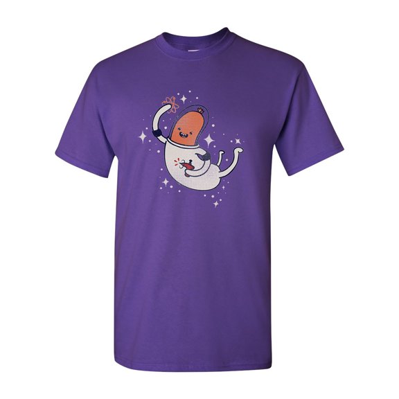 Space Sausage BeanePod Artworks Art Funny DT Adult T-Shirt Tee