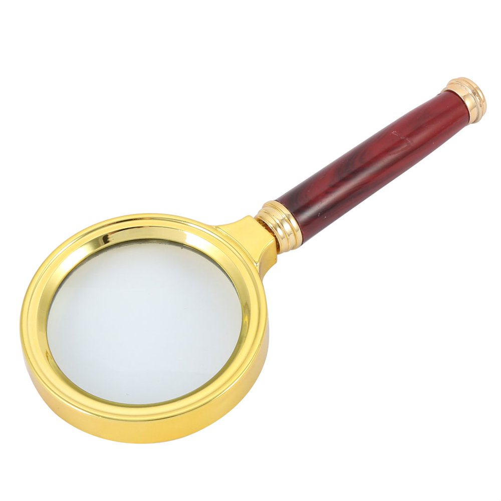 Handheld Magnifier Magnifying Glass Reading Book Illuminated Magnifier Lens 10X